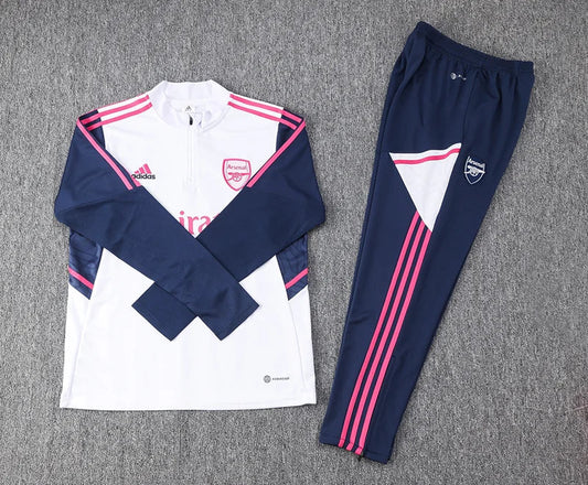 2022/2023 Arsenal Half-Pull Tracksuit White 1:1 Thai Qualit FTBL4ALL