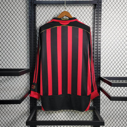 2006/2007 Retro Long Sleeve AC Milan Home Football Shirt 1:1 Thai Quality FTBL4ALL
