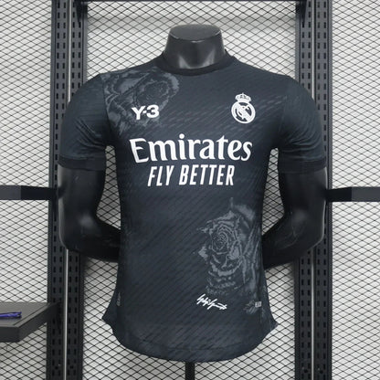2024/2025 Real Madrid Y-3 Special Edition Black Football Shirt - Player Version FTBL4ALL