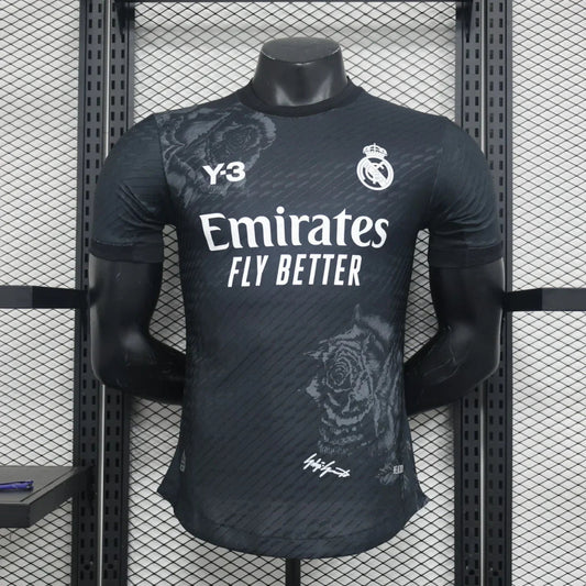 2024/2025 Real Madrid Y-3 Special Edition Black Football Shirt - Player Version FTBL4ALL