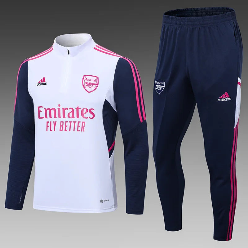 2022/2023 Arsenal Half-Pull Tracksuit White 1:1 Thai Qualit FTBL4ALL
