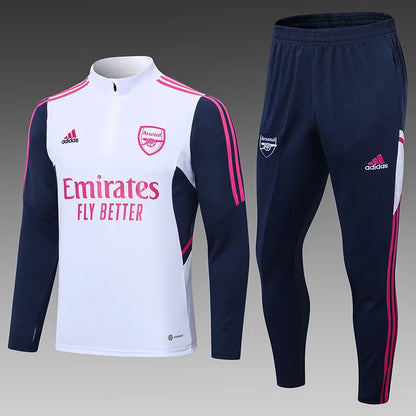 2022/2023 Arsenal Half-Pull Tracksuit White 1:1 Thai Qualit FTBL4ALL