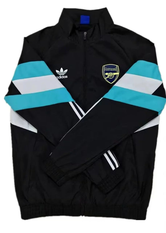 2024/2025 Arsenal Windbreaker Black Soccer Jersey 1:1 Thai Quality FTBL4ALL