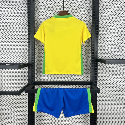 2025 Brazil Home Football Shirt Kids Size FTBL4ALL