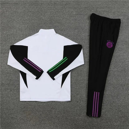 2023/2024 Bayern Munich Half-Pull Tracksuit White 1:1 Thai Quality FTBL4ALL