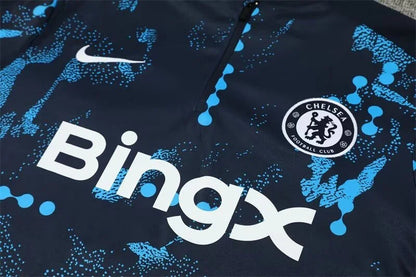 2024/2025 Chelsea Half-Pull Tracksuit Royal Blue FTBL4ALL