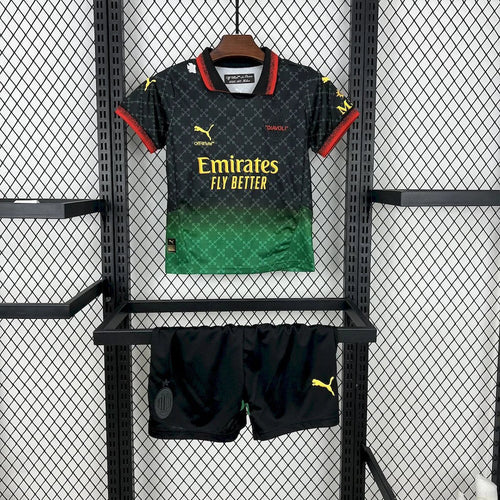 2024/2025 AC Milan x OFF-WHITE Football Shirt Kids Size FTBL4ALL