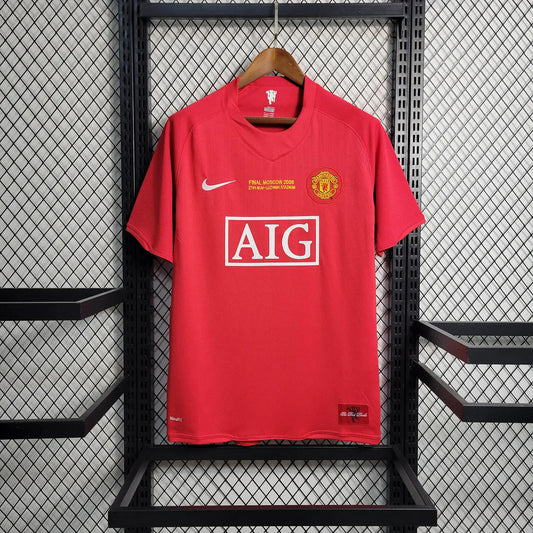2007/2008 Retro Manchester United Home Champions League Edition Football Shirt 1:1 Thai Quality FTBL4ALL