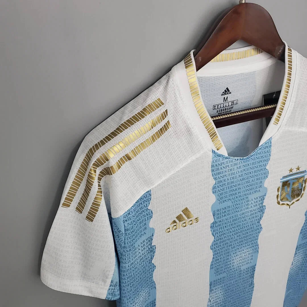 2021 Retro Argentina Soccer Jersey Concept Maradona Special Emblem FTBL4ALL