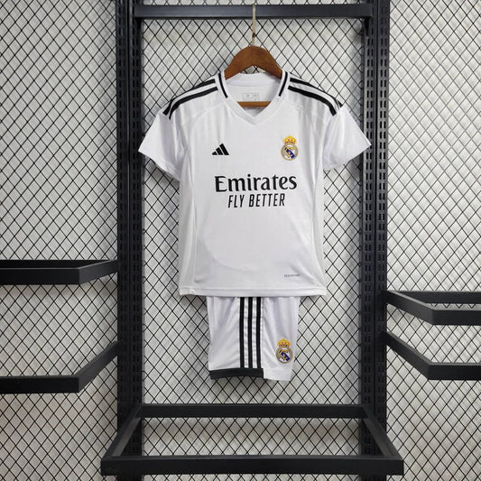 2024/2025 Real Madrid Home Football Shirt 1:1 Thai Quality Kids Size FTBL4ALL