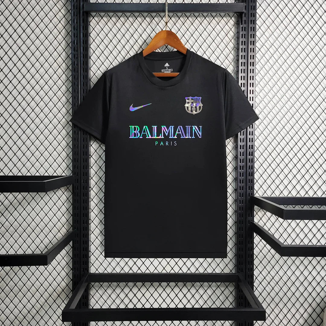 2024/2025 Barcelona Black Balmain Shirt FTBL4ALL