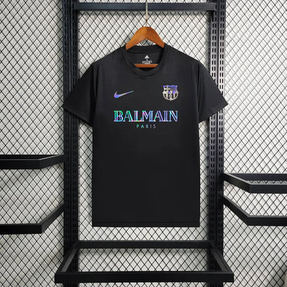 2024/2025 Barcelona Black Balmain Shirt FTBL4ALL