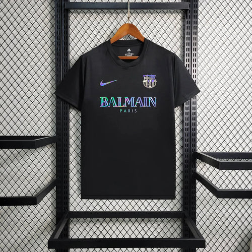 2024/2025 Barcelona Black Balmain Shirt FTBL4ALL