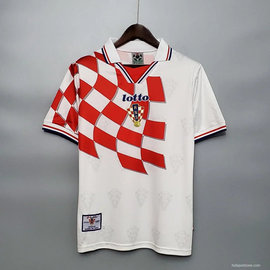 1998 Retro FIFA World Cup Croatia Home Soccer Shirt FTBL4ALL