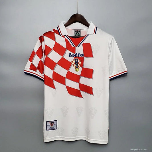 1998 Retro FIFA World Cup Croatia Home Soccer Shirt FTBL4ALL