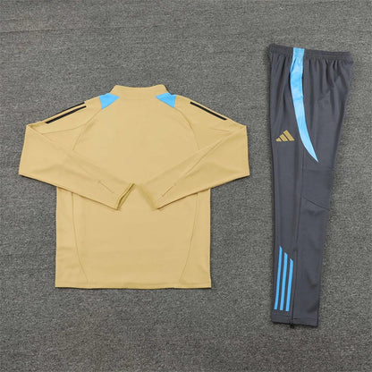 2024/2025 Argentina Half-Pull Tracksuit Gold FTBL4ALL