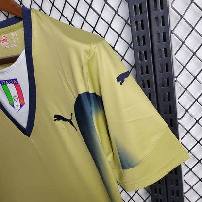 2006 Retro Italy Goalkeeper Gold Soccer Shirt FTBL4ALL