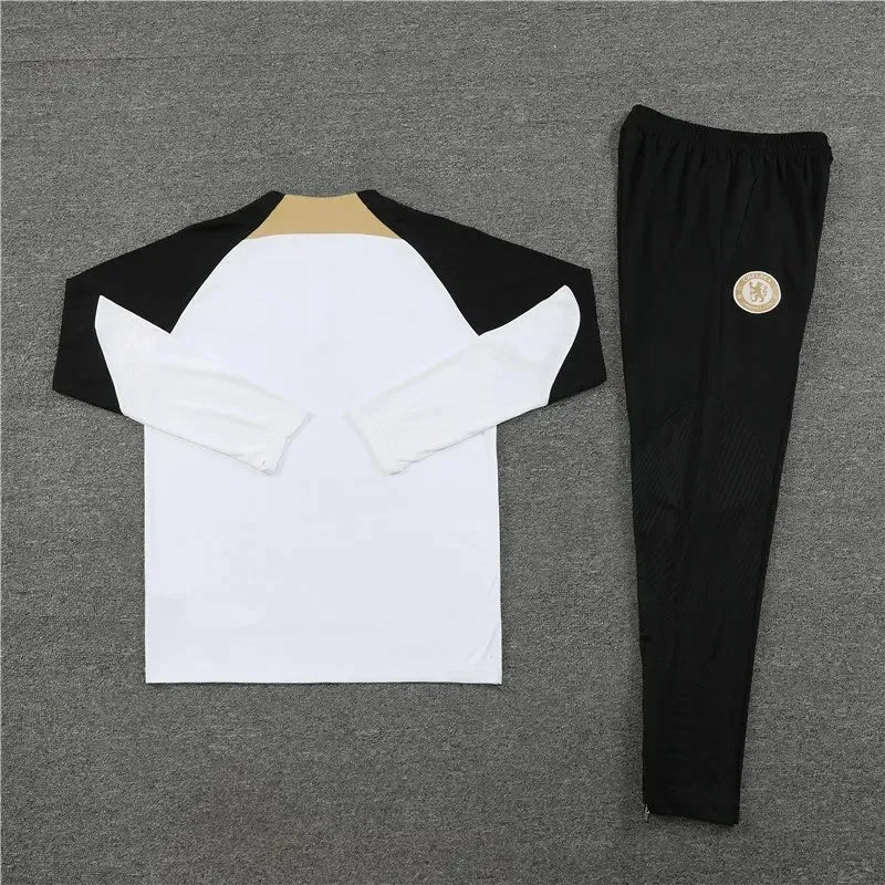 2023/2024 Chelsea Half-Pull Tracksuit White 1:1 Thai Quality FTBL4ALL