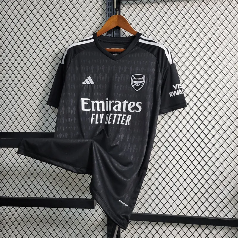 2023/2024 Arsenal Goalkeeper Black Soccer Jersey FTBL4ALL