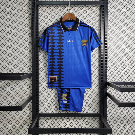 1994 Retro Argentina Away Football Shirt Kids Size FTBL4ALL