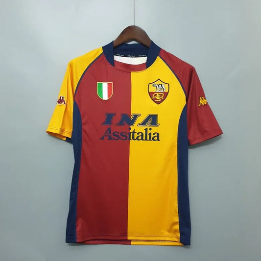2001/2002 Retro Roma Home Soccer Jersey 1:1 Thai Quality FTBL4ALL