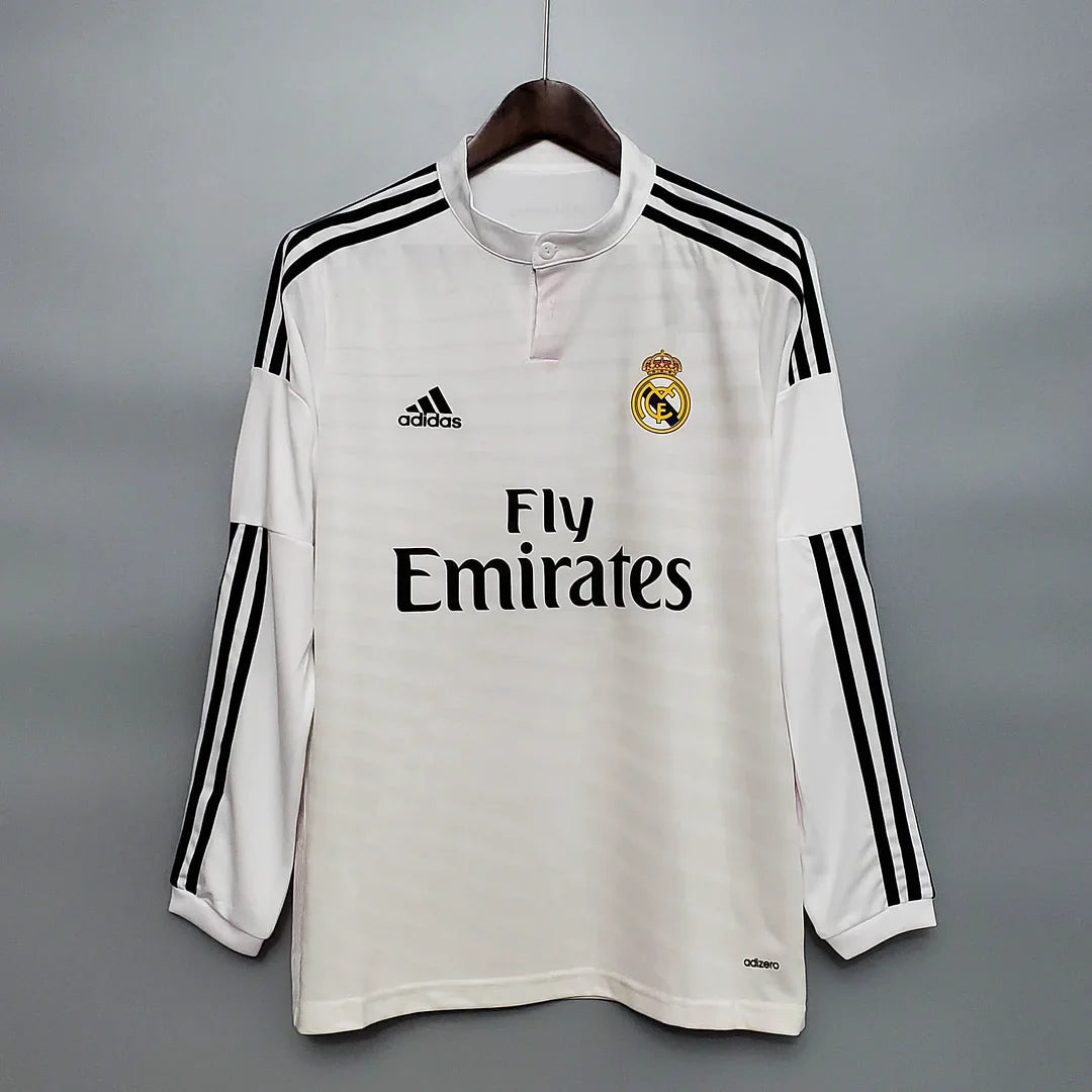 Retro Long Sleeve 2014/2015 Real Madrid Home FTBL4ALL