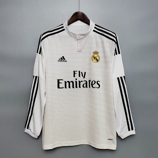Retro Long Sleeve 2014/2015 Real Madrid Home FTBL4ALL