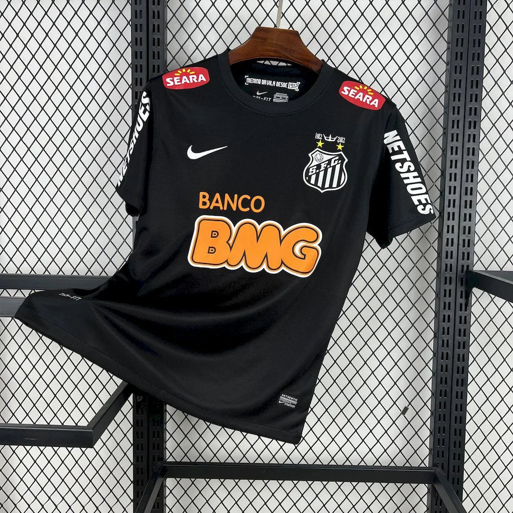2011/2012 Retro Santos Away Black Football Shirt FTBL4ALL