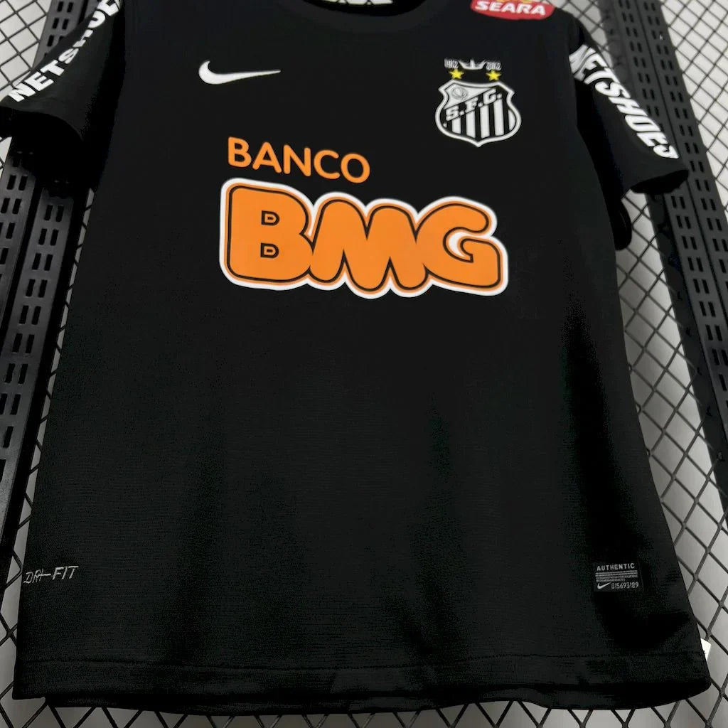 2011/2012 Retro Santos Away Black Football Shirt FTBL4ALL