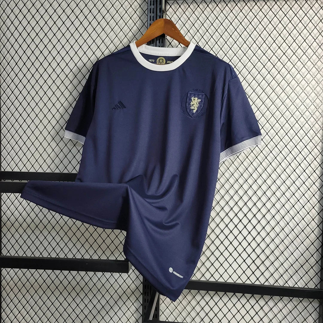 2023 Scotland 150th Anniversary Edition Navy Blue Football Shirt FTBL4ALL