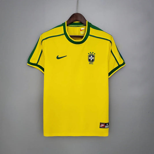 1998 Retro Brazil Soccer Jersey Home FTBL4ALL