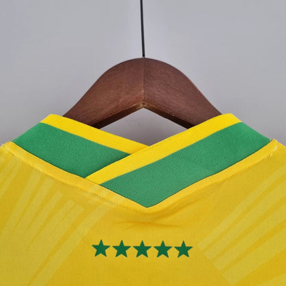2022 Brazil Classic Soccer Jersey Yellow FTBL4ALL