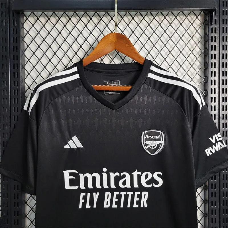 2023/2024 Arsenal Goalkeeper Black Soccer Jersey FTBL4ALL