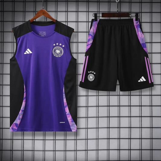 2024 Germany pre-match training Purple Jersey+Shorts 1:1 Thai Quality FTBL4ALL