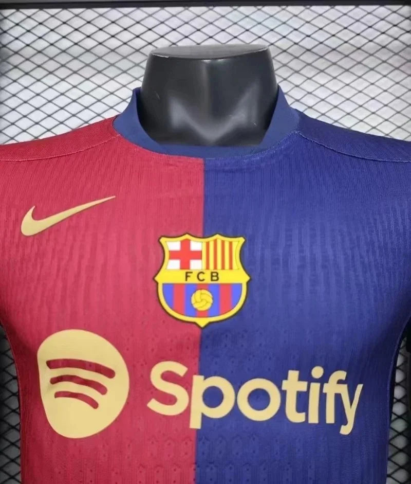 2024/2025 Long Sleeve Player Version Barcelona Home Jersey 1:1 Thai Quality FTBL4ALL