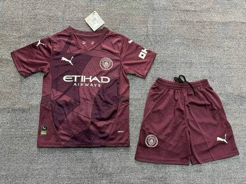 2024/2025 Manchester City Third Away Football Shirt 1:1 Thai Quality Kids Size FTBL4ALL