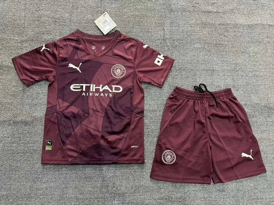 2024/2025 Manchester City Third Away Football Shirt 1:1 Thai Quality Kids Size FTBL4ALL