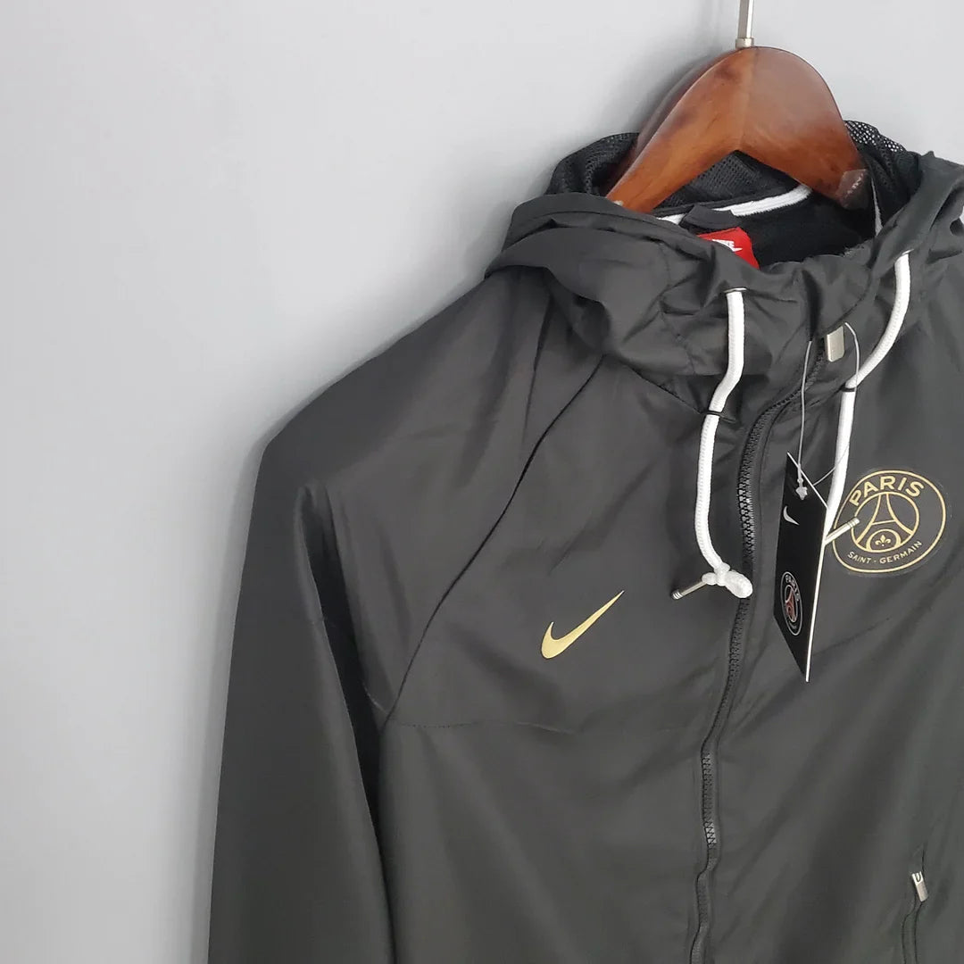 2021/2022 Psg Paris Saint-Germain Windbreaker Black FTBL4ALL
