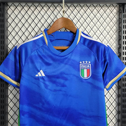 2023 Italy Home Soccer Shirt Kids Size FTBL4ALL
