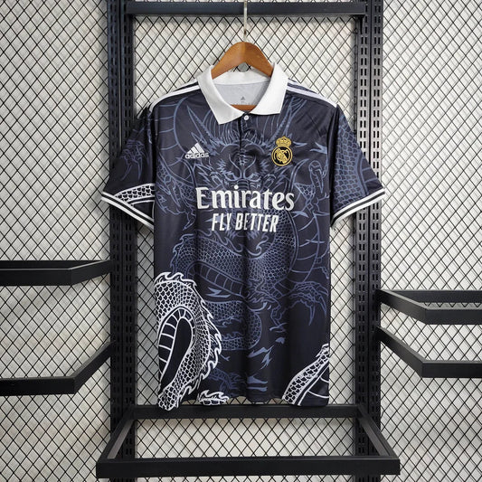 2023/2024 Real Madrid Chinese Dragon Black Football Shirt FTBL4ALL