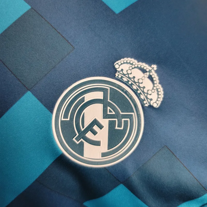 2017/2018 Long Sleeve Retro Real Madrid Third Away Football Shirt 1:1 Thai Quality FTBL4ALL