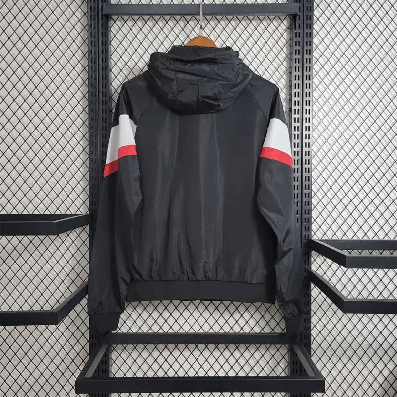2023/2024 PSG Windbreaker Black And White Jersey FTBL4ALL