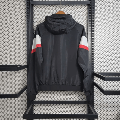 2023/2024 PSG Windbreaker Black And White Jersey FTBL4ALL