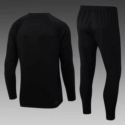 2022/2023 Psg Paris Saint-Germain Half-Pull Tracksuit Black FTBL4ALL