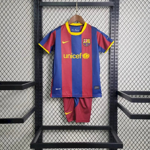 2010/2011 Retro Kids Size Barcelona Home Football Shirt 1:1 Thai Quality FTBL4ALL