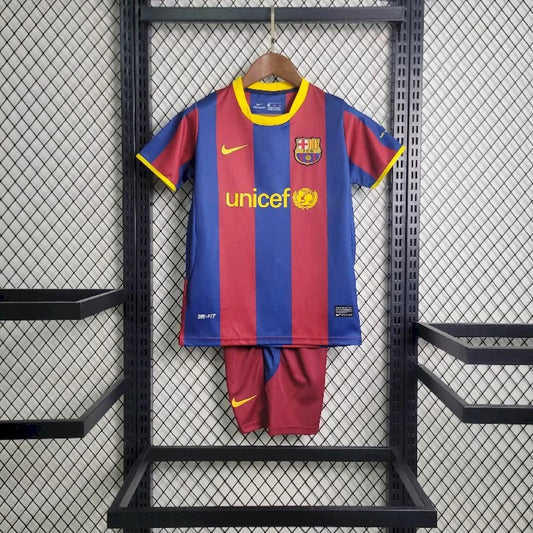 2010/2011 Retro Kids Size Barcelona Home Football Shirt 1:1 Thai Quality FTBL4ALL