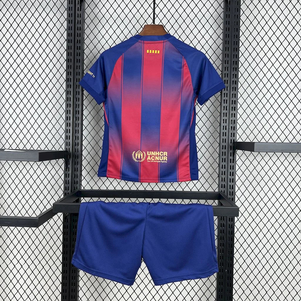 2025/2026 Barcelona Home Football Shirt Kids Size FTBL4ALL