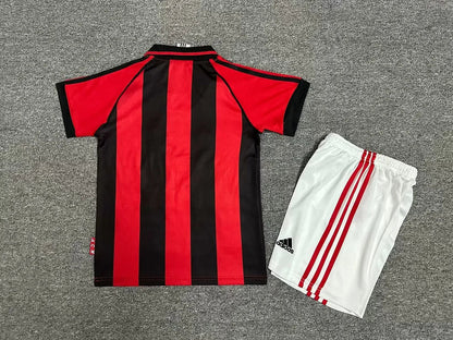 1998/1999 Retro Kids Size AC Milan Home Soccer Jersey 1:1 Thai Quality FTBL4ALL