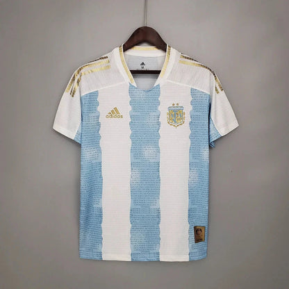 2021 Retro Argentina Soccer Jersey Concept Maradona Special Emblem FTBL4ALL