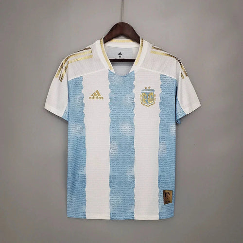 2021 Retro Argentina Soccer Jersey Concept Maradona Special Emblem FTBL4ALL
